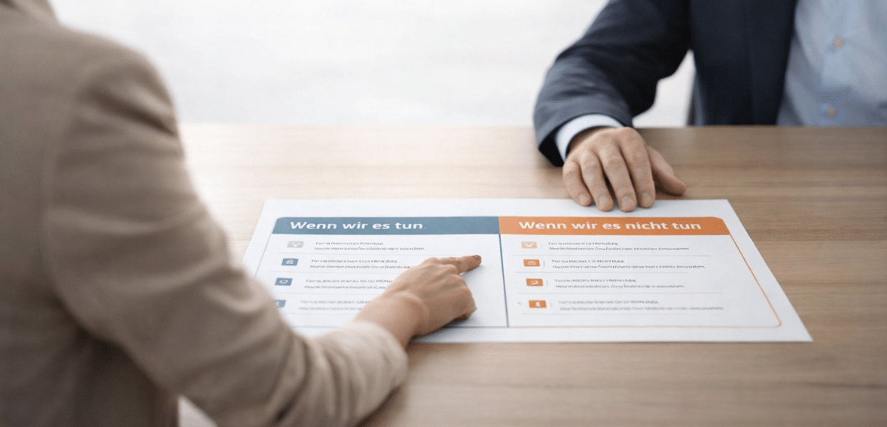 Wenn der Kunde nichts falsch machen will